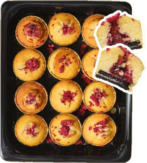 Słodki Box Muffin Malina-Ciasteczko — zdjęcie poglądowe