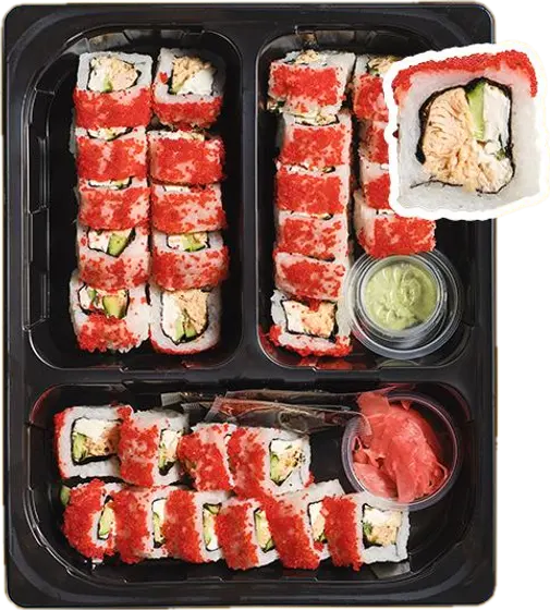 Sushi Box Łosoś pieczony California — zdjęcie poglądowe
